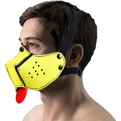 A-Gusto Маска за лице - кучешка муцуна "puppy mask yellow