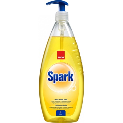 Sano spark препарат за съдове 1литър с помпа, Fresh lemon