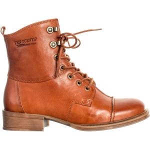 Ten Points Дамски ежедневни боти Ten Points Women's Pandora Lace Boots Casual boots - Cognac - размер 36 (EU) (126-0108-0212)