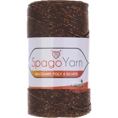 Spago Příze Macrame Poly 4 silver Varianta: 208
