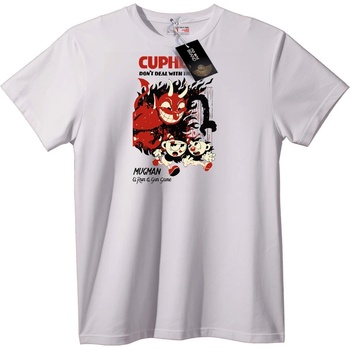 NOONEBRAND Тениска Cuphead & Mugman - 2XL, White