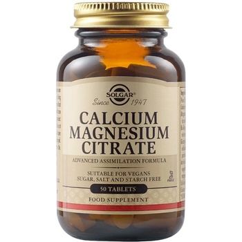 Solgar Calcium Magnesium Citrate [50 Таблетки]