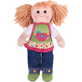 Bigjigs Toys Мека кукла Bigjigs - София, 34 cm (BJD044)
