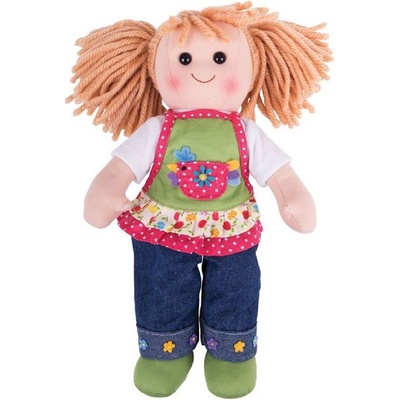 Bigjigs Toys Мека кукла Bigjigs - София, 34 cm (BJD044)