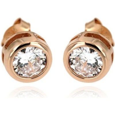 Zlatnictví U Kostela pozlacené náušnice se zirkonem 023