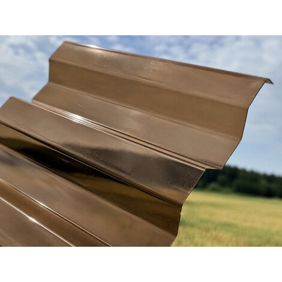 Covernit Trapézový polykarbonát s hladkým povrchem 2500 mm 2500 x 1060 x 09 mm bronz 1 ks