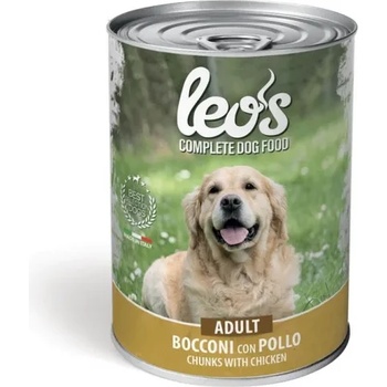 Gemon Monge Leo’s Chunks with Chicken - Adult - Пълноценна мокра храна за кучета в зряла възраст с пилешко месо, 415 гр