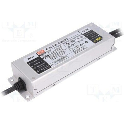 MEAN WELL ELG-100-C500D2 Napájecí zdroj: spínaný; LED; 100W; 100÷200VDC; 500mA; 100÷305VAC
