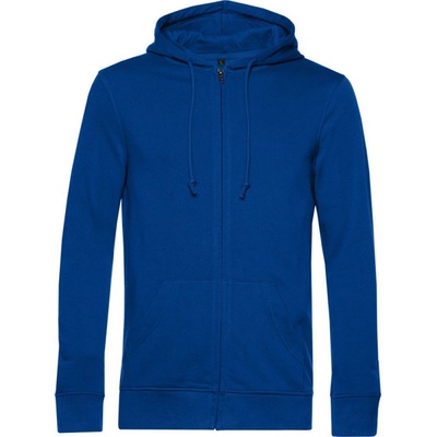 B&C mikina Inspire Zipped Hood s kapucí a zipem pánská COT-01U35B05000 Královská modrá
