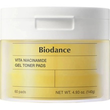 Biodance - Vita Niacinamide Gel Toner Pad 60pads rozjasňujúci pleťový toner pre hyperpigmentáciu s niacinamidom