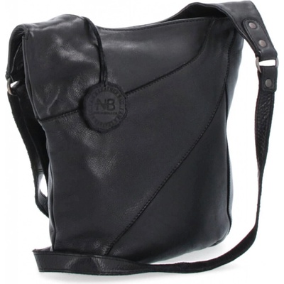 Noelia Bolger malá kožená crossbody kabelka 2101 čierna