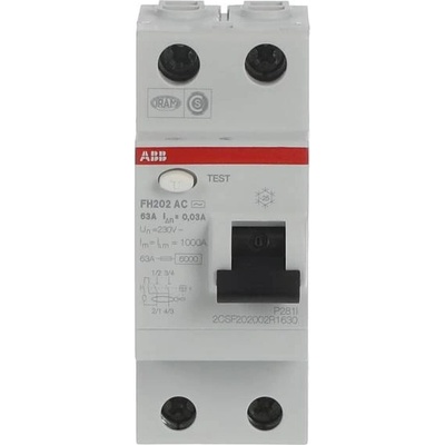 ABB ДТЗ 2p fh202 ac-63a/30ma (m518027)