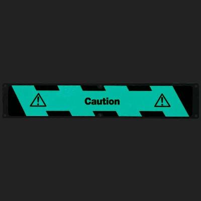 Antirutschplatte, Aluminium m2, nachl. SG, Caution, 635 x 114 mm
