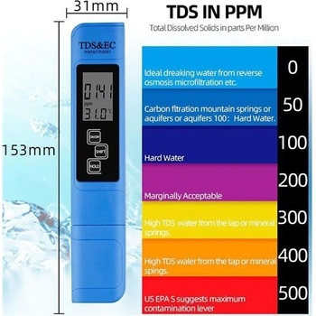 Marlus Group Merač vodivosti vody TDS meter