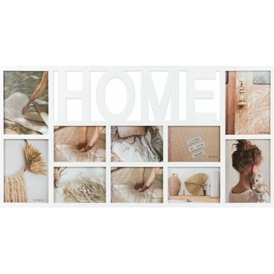 Fotorámečky na více fotografií BB091123738 Home, 72 × 37 × 2 cm, multi, bílý – Hledejceny.cz