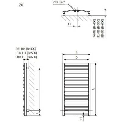 Terma D01 500 mm x 960 mm