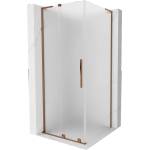 Mexen Velar L плъзгаща се душ кабина 100 x 100 cm, матирано стъкло, розово злато - 871-100-100-33-60 (871-100-100-33-60)