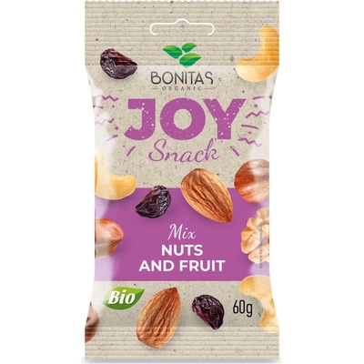 BONITAS Joy snack BIO zmes orechov a ovocia 60 g