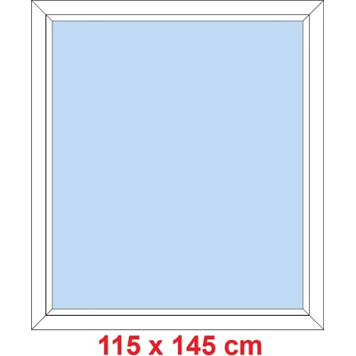 Soft Plastové okno 115x145 cm FIX neotevíravé Bílá