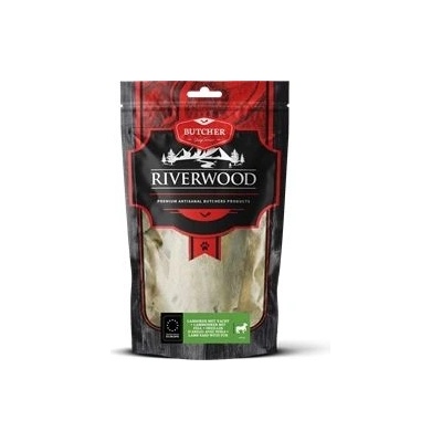 Riverwood - Вкусно лакомство за кучета, сушени агнешки уши с козина, 100 гр