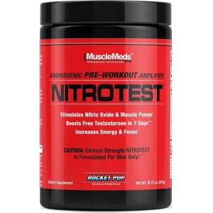 MuscleMeds Nitrotest Pre-workout + Test Booster, 468 Grams