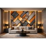  Стенен панел bamboo charcoal i Модел: 5905 i с непрекъсната или огледална шарка i uv лак