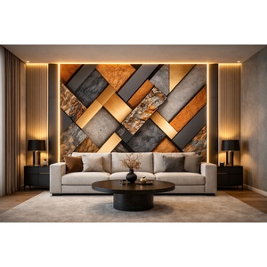  Стенен панел bamboo charcoal i Модел: 5905 i с непрекъсната или огледална шарка i uv лак
