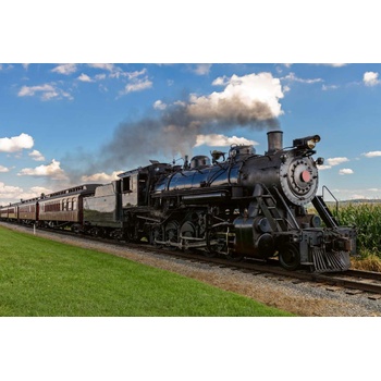 DIMEX ART s. r. o Флизелинов фототапет исторически парен влак 375 x 250 см