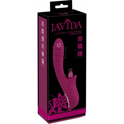 Javida Vibrátor s funkciou lízania a tlačenia 21,5 cm