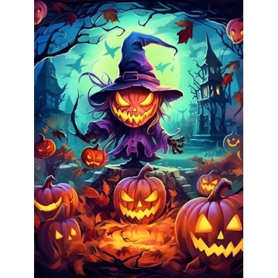Norimpex - Puzzle Diamant painting: Scarecrow 30x40cm - 1 - 39 piese