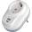 NILSON Адаптер със защита и USB+C TYPE, Шуко Nilson, Бял Нилсон (40130107)