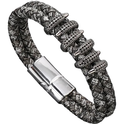 HARAHU Мъжки Гривна ha-33328 - Сив/Сребърен kp33328 (ha-33328)