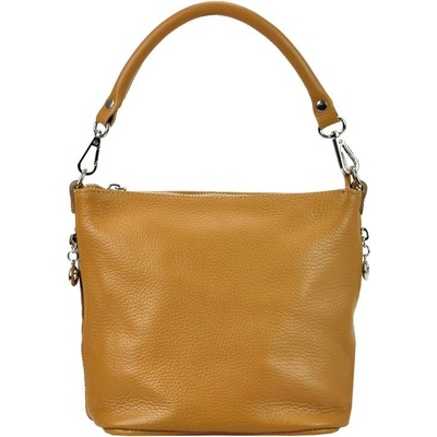 Patrizia Piu kožená kabelka 419-040 GOLD camel