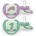 Philips Залъгалки Philips Avent Ultra Soft - Night, 6-18 м, за момиче (SCF094/04)