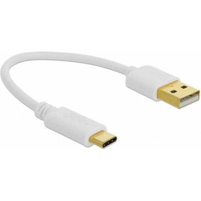 Delock 85355 USB-A zástrčka USB-C ® zástrčka 0,15m bílý