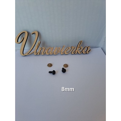 Čierne Oči s Pojistkou 8mm