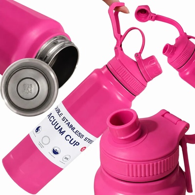 Verk termoláhev s držákem 700 ml růžová