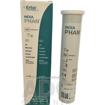 Hexaphan diagnostické prúžky na moč 50 ks
