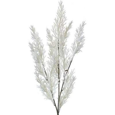 Umělá větvička s bílým jehličím – 75 cm