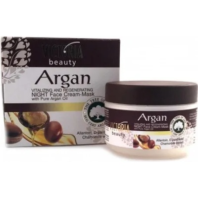 Victoria Beauty Регенериращ нощен крем-маска за лице с арганово масло 50мл