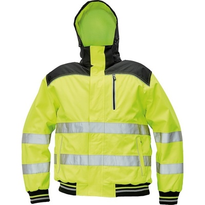 Cerva Knoxfield PILOT HI VIS zimná montérková bunda ŽLTÁ