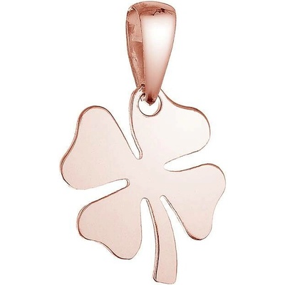 Pavona Pozlacený stříbrný přívěsek čtyřlístek lesklý 64094 rose gold