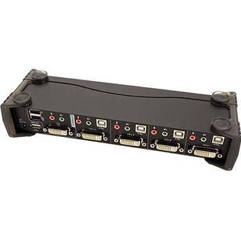 Aten CS-1784A DataSwitch elektronický 4:1 (kláv.,DVI,myš,audio 7.1) USB