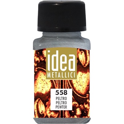 Maimeri Liquid Metallic Colours Idea Metallici Покритие 60 ml Pewter 558 (M4014558)