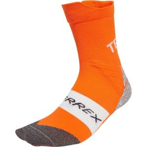 adidas Terrex Мъжки чорапи за бягане Adidas terrex XPR Trail Crew Socks Running socks - Semi Impact Orange - размер 37-39 (EU) (207-1202-0211)