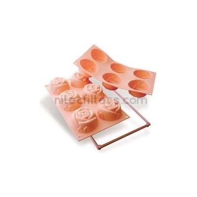 Silikomart Силиконова мултиформа small roses 6 броя, код С48