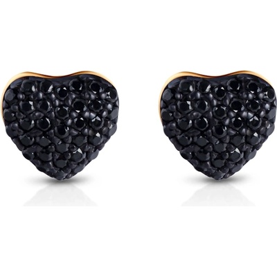 SAVICKI Обеци със сърце Savicki: злато, цирконий