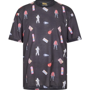 Criminal Damage Тениска Criminal Damage Men's Ftr Repeat T-Shirt - Black