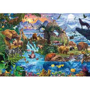 Schmidt Spiele - Puzzle Colorful animal kingdom - 1 500 piese