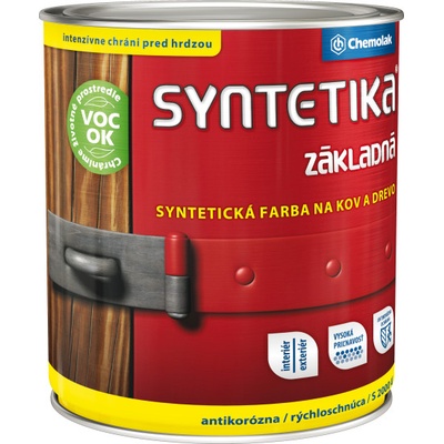 CHEMOLAK S2000 ZÁKLADNÁ SYNTETICKÁ FARBA 0840 ČERVENOHNEDÁ 9 L